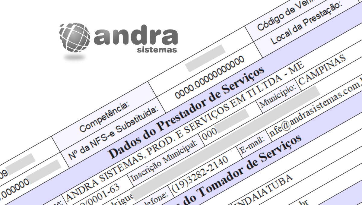 Agilidade na Emissão de NFS-e — Andra ERP